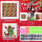 Trandraft 13 Pcs Interchangeable Seasonal Diamond Painting Kits for Adults Monthly 5D Diamond Art Calendar Kits with Frame for Christmas Thanksgiving Winter Holiday Decor Gift(Multi Elements) Trandraft
