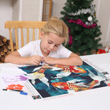 Huacan Diamond Painting Kit AB Diamond Art Kits for Adults 5D Koi Carp Fish Paint by Diamond DIY Full Round Drill Gem Art Kit Home Office Decor Gift 12x16 Inch Huacan