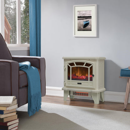 duraflame® Infrared Quartz Electric Fireplace Stove Heater, Cream