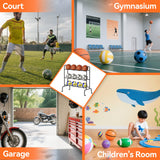 SUFAUY Sports Equipment Organizer, Garage Basketball Rack, Gear & Ball Storage Rack, Outdoor and Indoor Rolling Balls Cart with Wheels SUFAUY