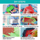 LELEMON Diamond Art Kits for Adults,Diamond Painting Kits for Adults,Rocky Mountain National Park 5d Diamond Painting Kit with Diamond Art Accessories for Home Wall Decor 12 x 16inch LELEMON