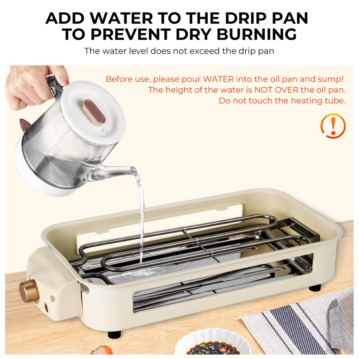 Pukomc Electric Indoor Grill,2 in 1 Indoor Grills for Kitchen with Grill Net & Non-Stick Cooking Removable Plate, Temperature Control, Dishwasher Safe, 1500W Smokeless Grill Pukomc