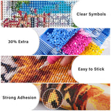 Lxmsja Scenery Diamond Art Kits for Adults, Flower Street DIY Full Drill Diamond Painting Kits for Beginners, 5D Gem Art Crafts for Adults, Home Wall Decor 12x16 inch Lxmsja