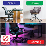 Innovative Haus Office Chair Wheels Replacement Set of 5 - Heavy Duty 3'' Clear Caster Wheels for Carpet and Hardwood Floors - Universal Fit, Quiet and Smooth Rolling - No Desk Floor Mat Needed INNOVATIVE HAUS