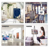 AROIC 63" Easel Stand for Display, 3 Pack Portable Foldable Metal Easel, Easels for Signs Wedding Logos,Arts, Painting,Adjustable Floor Easels with 3 Storage Bag AROIC