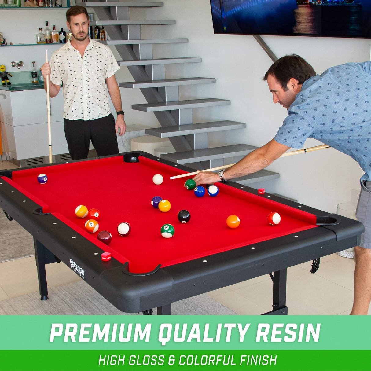 GoSports Regulation Billiards Balls Complete Set of 16 Professional Balls GoSports