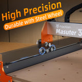FoxAlien CNC Router Machine Masuter 3 with Steel Wheels, 3-Axis Engraving Milling Machine 15.75” x 15.75” x 3.74” Working Area for Wood Acrylic MDF Nylon Carving Cutting FoxAlien