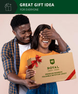 ROYAL CRAFT WOOD Premium Foldable Bathtub Tray - Wood Bath Tray for Tub, Bamboo Bathtub Shelf, Expandable Bath Table Tray, Luxury Bathtub & Bathroom Accessories for New Home & Unique Gift for Women ROYAL CRAFT WOOD