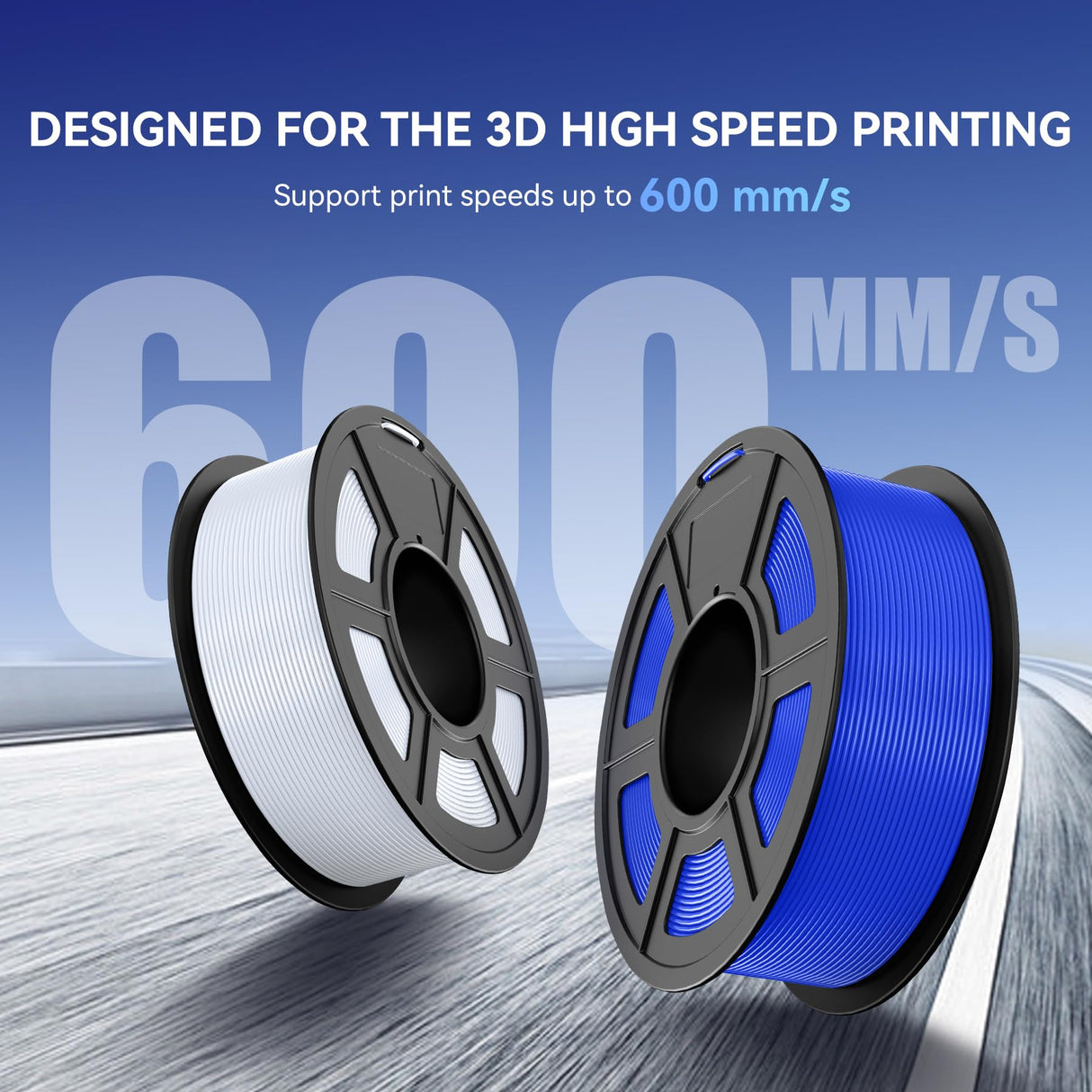 JAYO High Speed PLA Filament 1.75mm, PLA 3D Printer Filament for Fast Printing up to 600mm/s, High Flowable PLA Filament Dimensional Accuracy +/- 0.02mm, 1.1KG Spool(2.42 LBS), Black JAYO