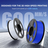 JAYO High Speed PLA Filament 1.75mm, PLA 3D Printer Filament for Fast Printing up to 600mm/s, High Flowable PLA Filament Dimensional Accuracy +/- 0.02mm, 1.1KG Spool(2.42 LBS), Black JAYO