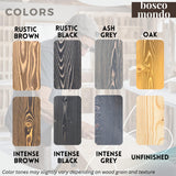 BoscoMondo Solid Wood Fireplace Mantel Shelf, Floating Mantle for Living Room, Farmhouse Rustic Wood Mantel, Easy Wall Mount with Heavy-Duty Metal Bracket (54", Oak) BoscoMondo