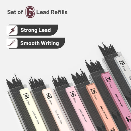 Mr. Pen- Mechanical Pencil Set with Lead and Erasers Refills, 6 Pack, Boho Theme, 0.5mm & 0.7 mm, Cute Aesthetic Pastel Led Pencils 0.7mm Mr. Pen