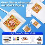 Sublimation Paper 8.5 x 11 inches - 125 Sheets 105gsm Compatible with Any Inkjet Printer For DIY Unique Holiday Birthdays Gifts Enfinet