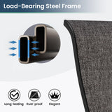 Amopatio 5 Pcs Patio Swivel Chairs and 44" Glass Top Propane Gas Fire Pit Table, All Weather Breathable Outdoor Furniture Set for Backyard Deck Lawn Garden, Dark Grey Amopatio