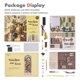 Rolife LED Book Nook Kit-Decorative Bookend Stand-3D Wooden Puzzle for Adults-Bookshelf Insert Booknook-Room Decor for Teen Girls Boys Women Men Rolife