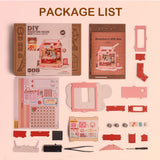 Wowood DIY Mini House Building Miniature Kit Milkbox, Miniature Lifestyle Bookshelf Decoration, Cute Craft Kits for Women or Girls 14+, Kawaii Gifts Hobbies for Crafters (Strawberry Milkbox) Wowood
