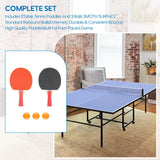 9X5FT Foldable Ping Pong Table,Professional Table Tennis Table for Indoor/Outdoor with Net, 2 Table Tennis Paddles and 3 Balls Easy Assembly - Tournament Quality - Recreational to Tournament Level DUDUSHIMAN