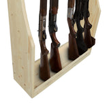 Rush Creek Creations unisex adult Realtree Sporting Floor Reatlree Solid Pine Freestanding 7 Rifle Shotgun Storage Rack Easy Assembly, tan, 0 US Rush Creek Creations