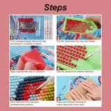 PFFNGPEN Diamond Painting Kits for Adults, 5D DIY Mandala Diamond Art Kits for Beginners, Full Drill Round Diamond Art for Home Wall Decor,12x12 inch PFFNGPEN