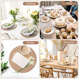 SEPGLITTER 12 Pcs Round Burlap Placemats Bulk 11.8 inches Brown Reusable Natural Jute Table Mats for Wedding Dinner Party Farmhouse Dinner Table Decor SEPGLITTER