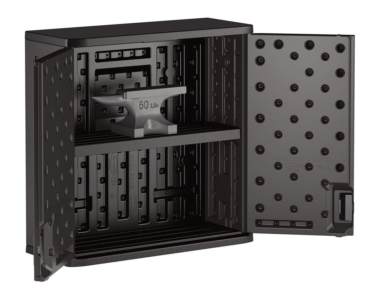Suncast Commercial Wall Cabinet Blow Molded, Dark Gray Suncast Commercial