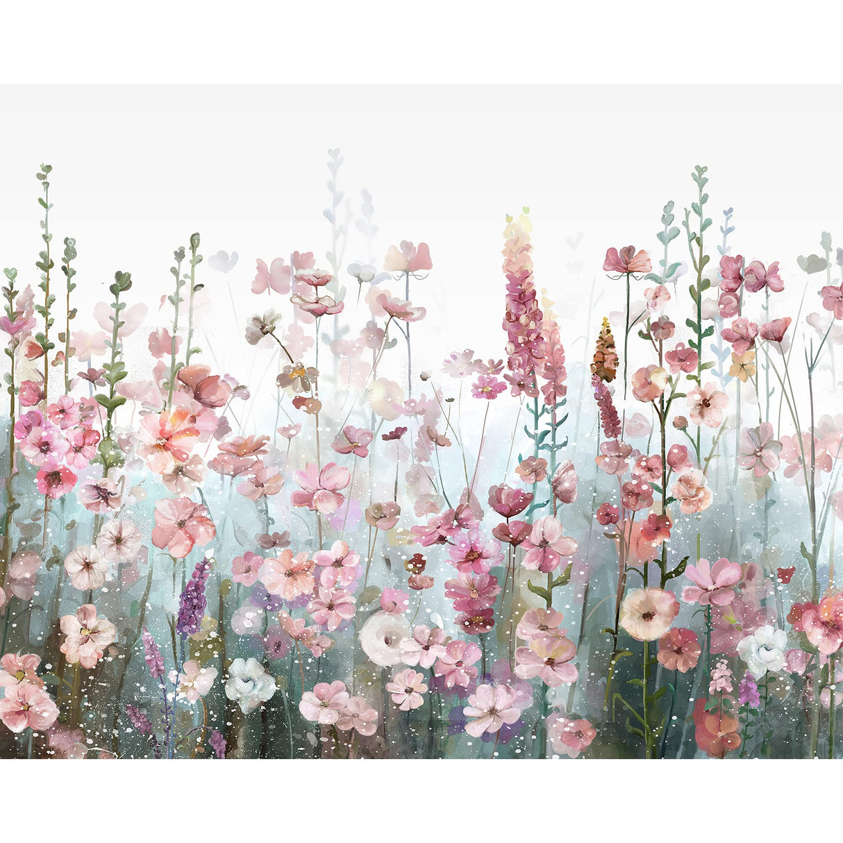 SUMGAR Paint by Numbers kit for Adults Flowers Framed Painting Easy DIY Acrylic Oil Painting on Canvas for Beginner Girls Teens,Pink Wildflower Paint by Numbers Kit with Frame Family Gifts 20" x 16" SUMGAR