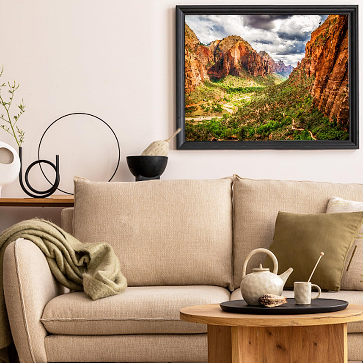 RECHIATO Jigsaw Puzzles for Adults,2 Pack Puzzles for Adults 1000 Pieces Zion National Park & Yellowstone National Park Puzzles, Landscape Yellowstone Puzzle RECHIATO