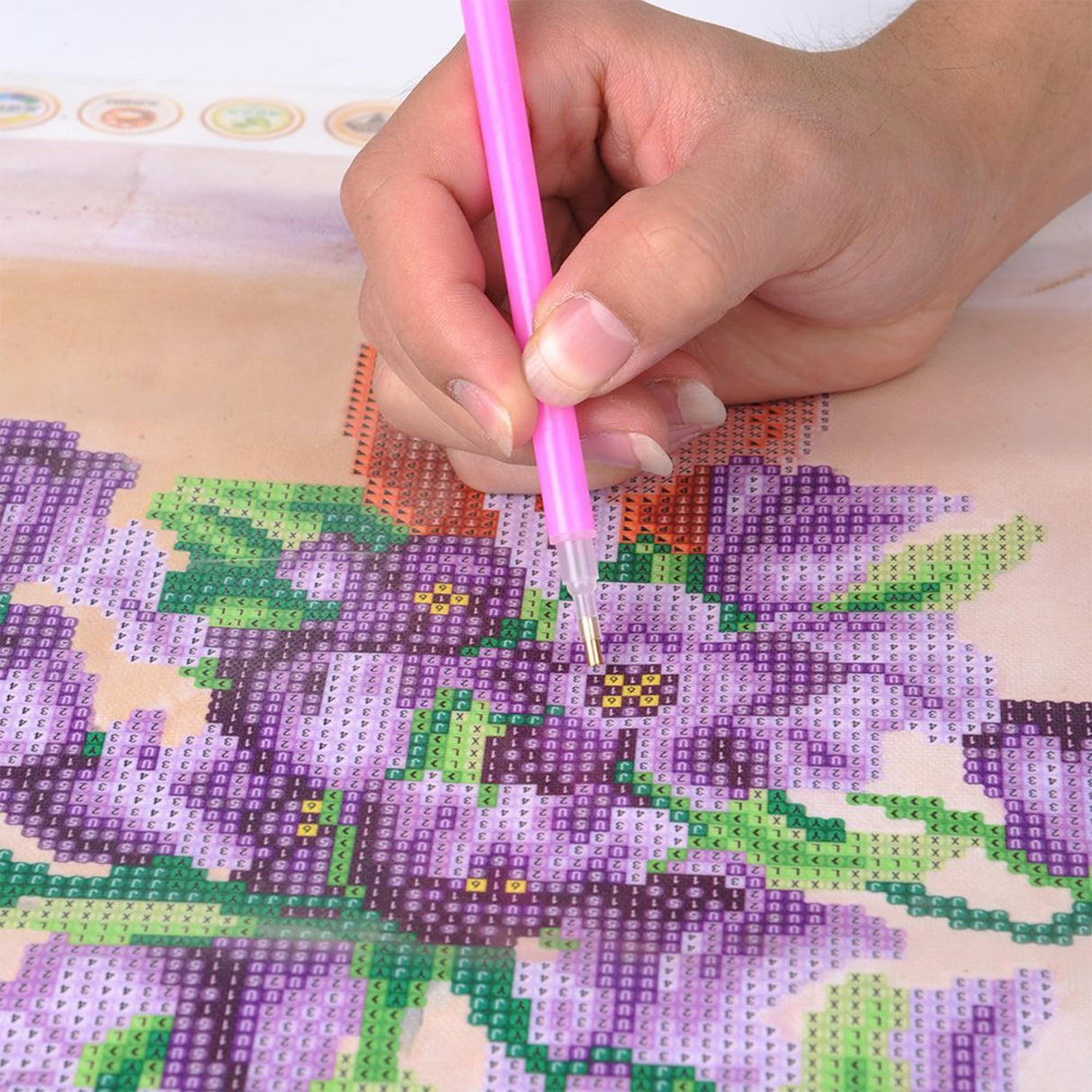 ARVINKEY DIY 5D Diamond Painting Kit, Full Drill Paint by Numbers Embroidery Cross Stitch Arts Craft Canvas, Elephant Rhinestone Crystal Drawing Gift for Adults Kids, 16"X12" ARVINKEY