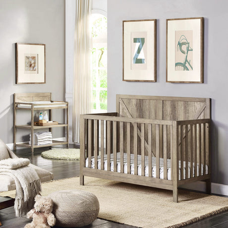 Suite Bebe Barnside 4-in-1 Convertible Crib in Vintage Chestnut Suite Bebe