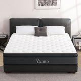 Vantto Full Size Mattress, 14 Inch Hybrid Memory Foam Mattress in a Box with Pocket Springs for Motion Isolation Pressure Relief, 100 Nights Trial, CertiPUR-US Vantto
