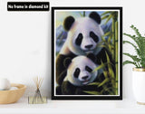 VAIIEYO 5D Diamond Art Kits for Adults Panda, Diamond Painting Animal, Paint by Numbers Full Drill Round Rhinestone Craft Canvas for Home Wall Decor Gift 12x16 inch-8 VAIIEYO