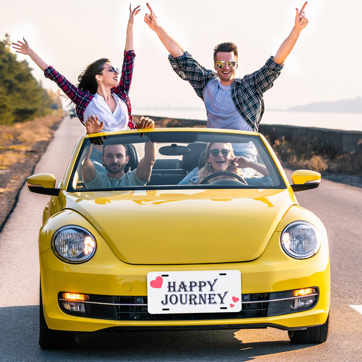 4 Pcs Sublimation License Plate Blanks, Aluminum Metal Car License Plate Label, DIY Picture Thermal Transfer Blank Sublimation for Customized Design Work (0.45mm-4Pcs) DOYOQI