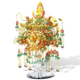 Piececool 3D Metal Asian Puzzles Model Kits- Garuda Coronet Metal Building Kit for Adults, Brain Teaser Puzzle DIY Handcraft Model Kits, Fidget Toys Gifts for Teens Man Woman Family- 522 Pcs Piececool