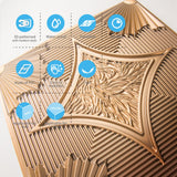 Art3d Drop Ceiling Tiles 24x24 in Bronze (12-Pack, 48 Sq.ft), 3D Wainscoting Panels Glue Up 2x2 Art3d