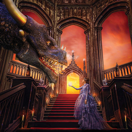 A Girl & Her Dragon Puzzle By Tara Lesher | Fairytale Castle 500 Piece Jigsaw Puzzle For Adults And Kids | Interactive Brain Teaser for Family Game Night | 18 x 18 Inches Toynk