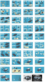 Dakott STEM Car Toy Building Toy Gift for Age 6+, APP Programming Remote Control 2in1 Off-Roader Building Block Take Apart Toy, 503 Pcs DIY Building Kit, Learning Engineering Construction R/C Toys DAKOTT