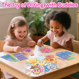 iGetooy 10 Sets DIY Mosaic Stickers for Kids, Princess & Unicorn Art Craft Kit with 720+ Stickers, Travel Toys for Kids, Birthday Gifts for Girls Boys 3-8 Year Olds iGetooy