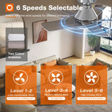 addlon Ceiling Fans with Lights, 32 inch Low Profile Ceiling Fan with Light and Remote Control, Flush Mount, Reversible, 3CCT, Dimmable, Quiet, Nickel Small Ceiling Fan for Bedroom Indoor/Outdoor Use addlon