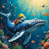 hill froeistung Sea Turtle Diamond Art Painting Kits for Adults,Whale Diamond Art for Beginners, 5D DIY Full Drill Round Gem Art Craft Home Wall Decor Gift 12x12 inch hill froeistung