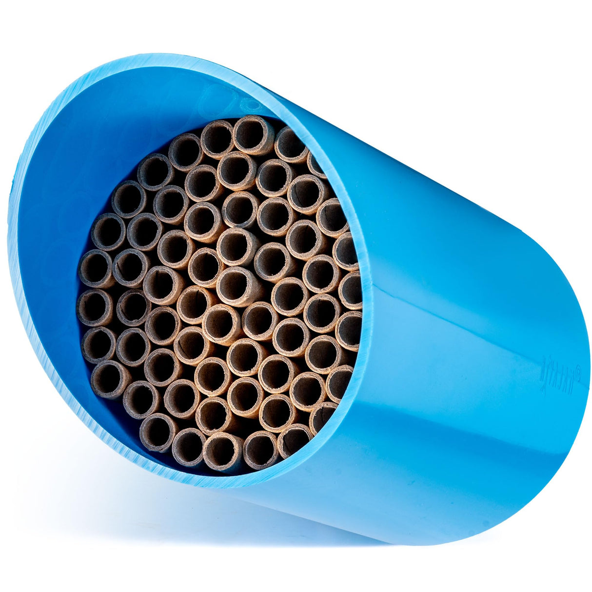 Rivajam Color Splash Mason Bee House - Vibrant & Strong Waterproof Bee Hotel & Insect Habitat - Mason Bee Tubes Filled Bee Houses for The Garden - Pollinator House Bug Hotel Gardening Gifts Rivajam