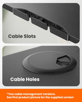 ErGear Height Adjustable Electric Standing Desk, 55 x 28 Inches Sit Stand up Desk, Memory Computer Home Office Desk (Black) ErGear