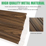 SnugNiture Galvanized Raised Garden Bed 6x3x2FT Outdoor Large Metal Planter Box Steel Kit for Planting Vegetables, Flowers SnugNiture