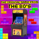 Tiny Arcade Tetris Mini Retro Game (3.5"): Playable Handheld Arcade Machine w/ Real Gameplay & Sound - Classic 1980's Video Game (Ages 8+) TINY ARCADE