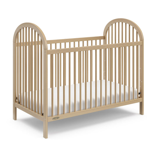 Graco Olivia 3-in-1 Convertible Crib (Driftwood) – GREENGUARD Gold Certified, Converts to Daybed and Toddler Bed, Fits Standard Full-Size Crib Mattress, Adjustable Mattress Height, Easy-to-Ma - WoodArtSupply