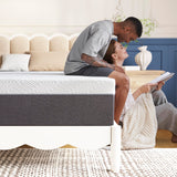 Twolike Queen Mattress 10 inch No Fiberglass Gel Memory Foam Queen Size Mattress in a Box of Foams and Fabric for Cooling Pressure Relief Sleep, 80" X 60" X 10", Medium, Firm Twolike