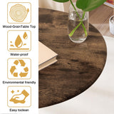 Modern Coffee Table for Living Room Small Mid Century Coffee Table Rustic Oval Coffee Tables Retro Accent Sofa Center Tables for Living Room Easy Assembly 22" D x 43" W x 18" H WDSHIYI