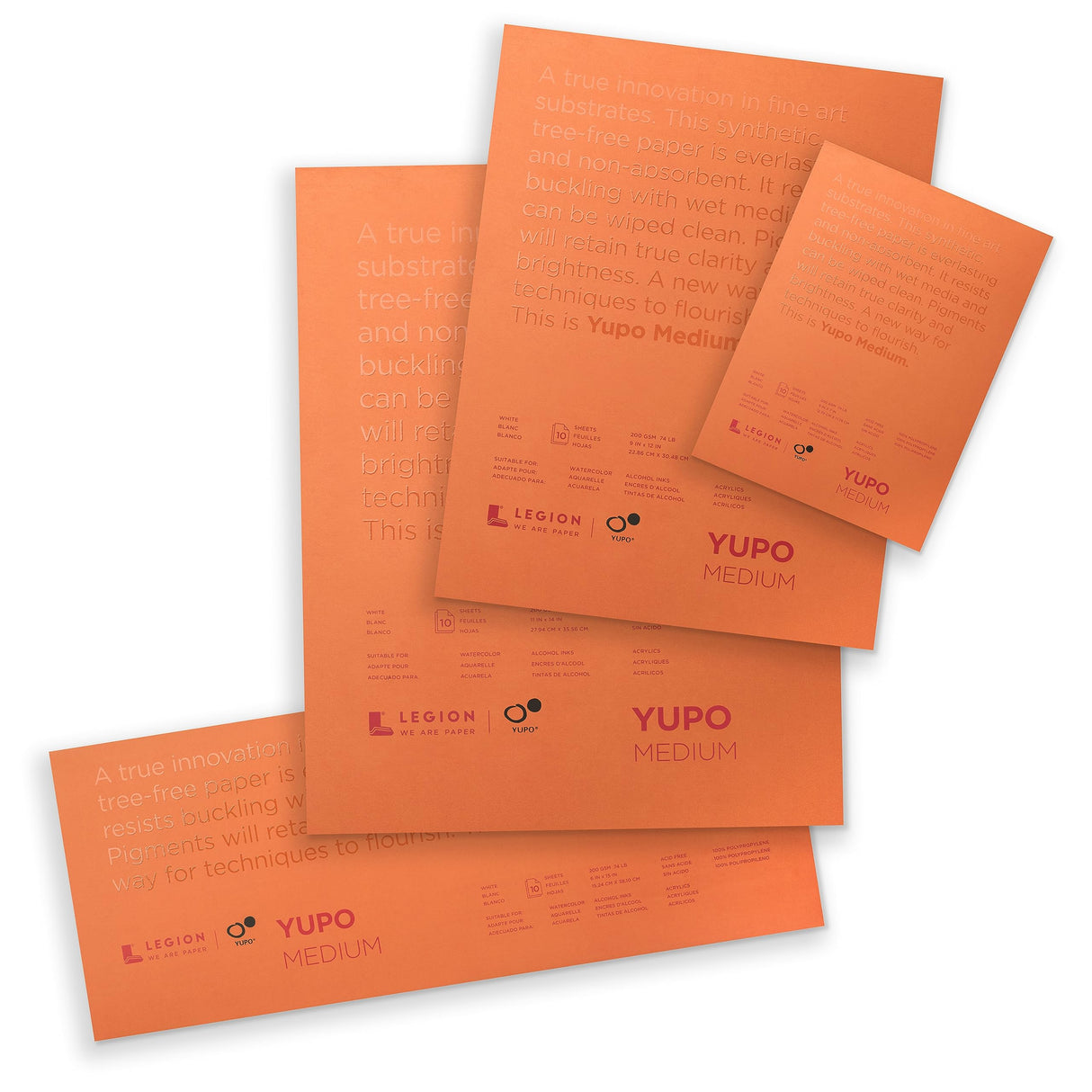 Legion Yupo Synthetic Paper Pad - 5" x 7", Bright White, 10 Sheets Legion