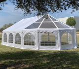 DELTA 40'x21' PVC Marquee Tents for Parties, Large Party Tent, Outdoor Wedding Tent, Heavy Duty Fire Retardard Waterproof Canopy, Carpas para Fiestas,Outdoor Event + 6 Storage Bags DELTA