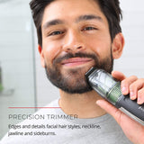 Remington Vacuum Beard Trimmer,13 Length and Style Settings with Adjustable Length Comb (2-18mm),Vacuum Trimmer for Beard, Mustache, and Stubble, Rechargeable Lithium Power, Washable, Removable Blades Remington
