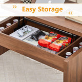 Small Lift Top Coffee Table, Wood Rectangle Coffee Table with Lifting Top and Hidden Storage Compartment, Mid Century Modern Center Tables for Small Space, Living Room, Office (Walnut) QHITTY